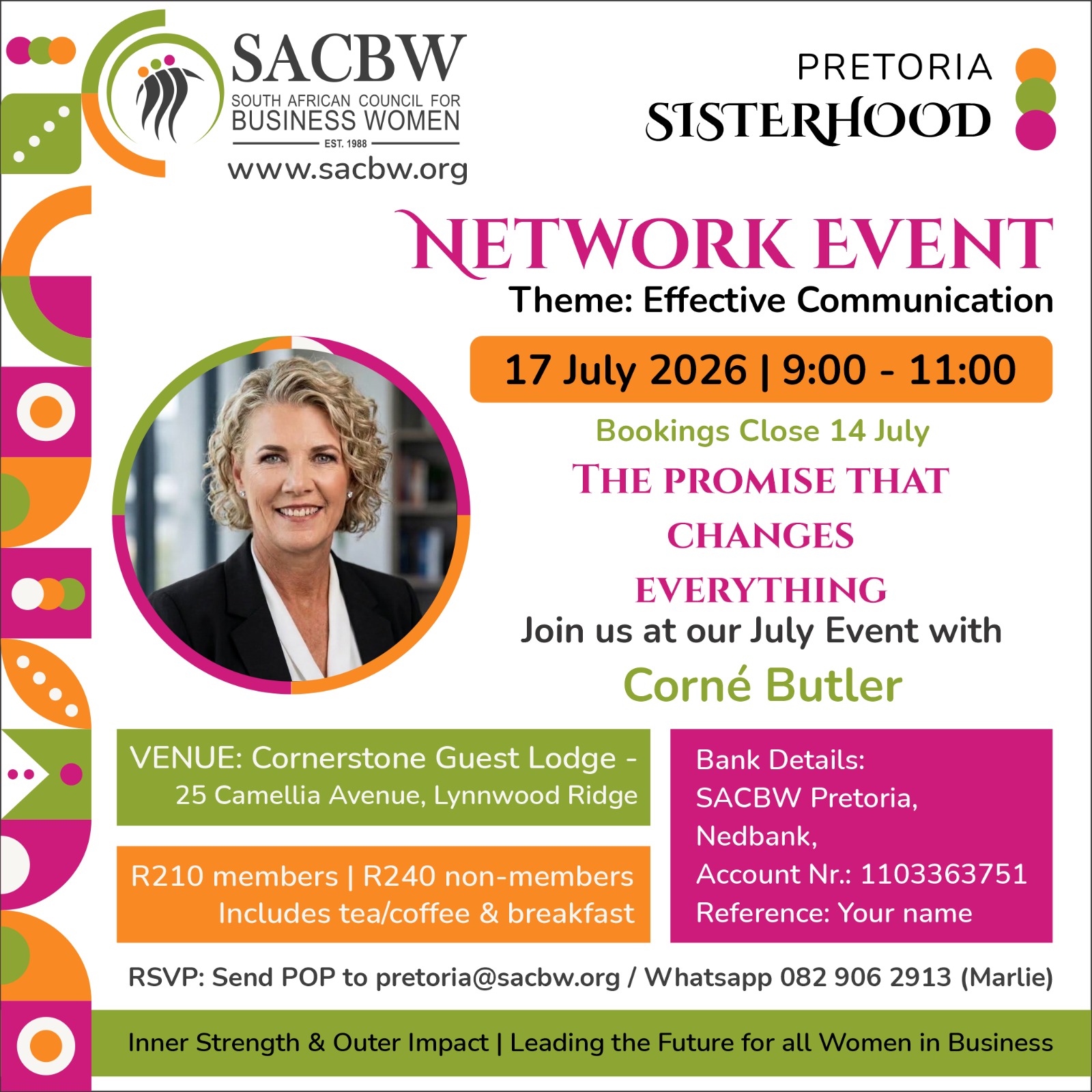 SACBW Pretoria Network Event 17 July 2026