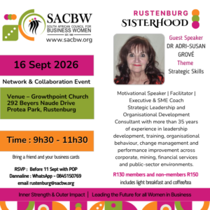 SACBW Rustenburg Network Event 16 September 2026