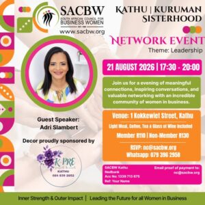 SACBW Kathu|Kuruman Network Event 21 August 2026