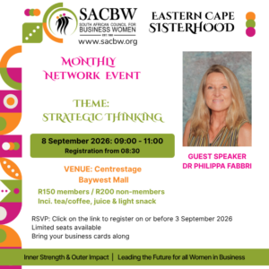 EASTERN CAPE NETWORK EVENT - 8 SEPTEMBER