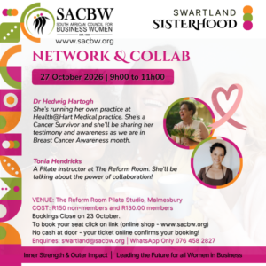 SACBW Swartland Network Event 27 October